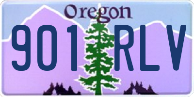 OR license plate 901RLV