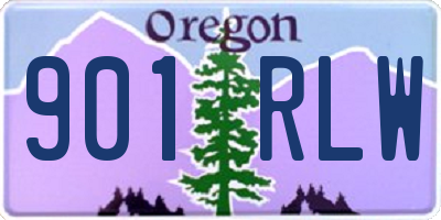 OR license plate 901RLW