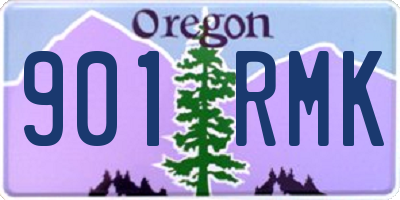 OR license plate 901RMK
