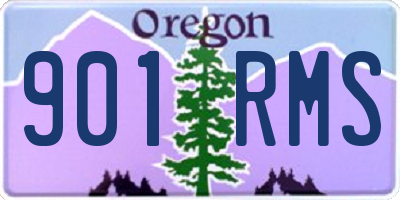 OR license plate 901RMS