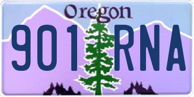OR license plate 901RNA