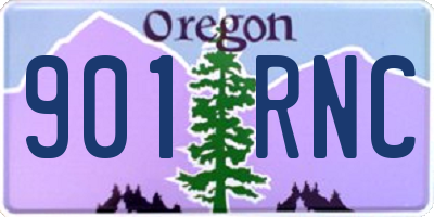 OR license plate 901RNC