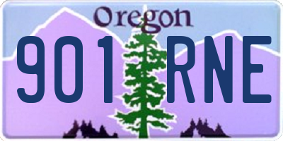OR license plate 901RNE