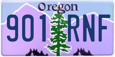 OR license plate 901RNF