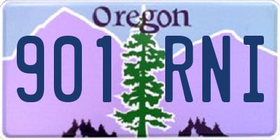 OR license plate 901RNI