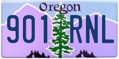 OR license plate 901RNL