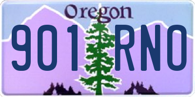 OR license plate 901RNO