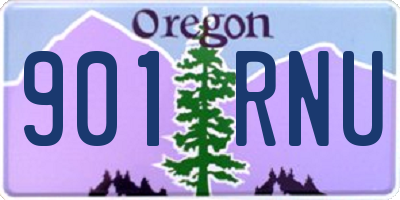 OR license plate 901RNU