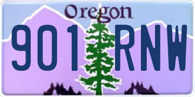 OR license plate 901RNW