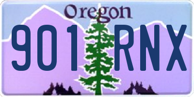 OR license plate 901RNX