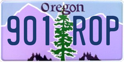 OR license plate 901ROP