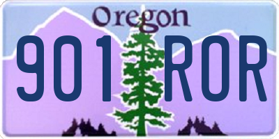 OR license plate 901ROR