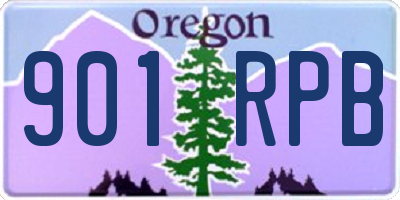 OR license plate 901RPB