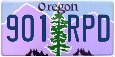 OR license plate 901RPD