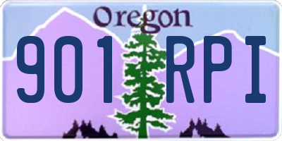 OR license plate 901RPI