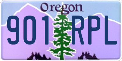 OR license plate 901RPL