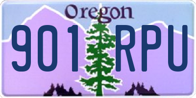 OR license plate 901RPU