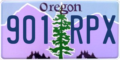 OR license plate 901RPX
