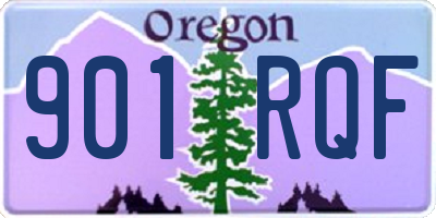 OR license plate 901RQF
