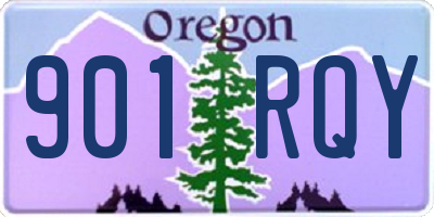 OR license plate 901RQY