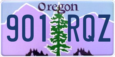 OR license plate 901RQZ