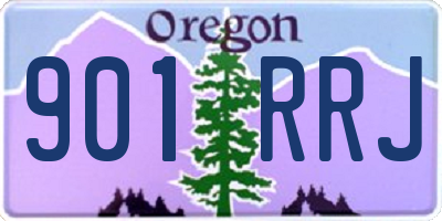 OR license plate 901RRJ