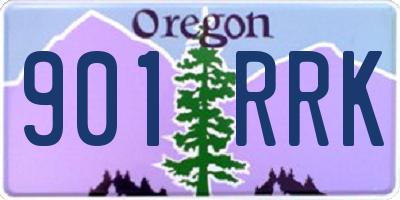 OR license plate 901RRK