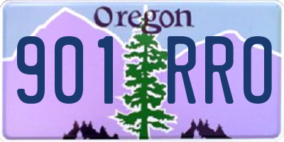 OR license plate 901RRO
