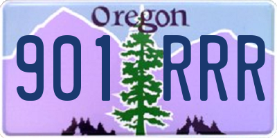 OR license plate 901RRR