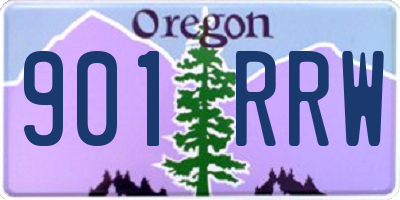 OR license plate 901RRW