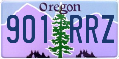 OR license plate 901RRZ