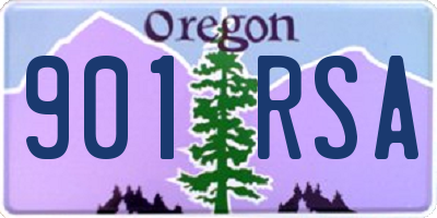 OR license plate 901RSA