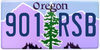 OR license plate 901RSB