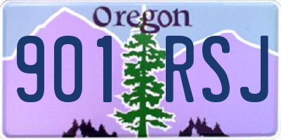 OR license plate 901RSJ