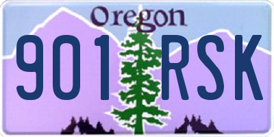 OR license plate 901RSK