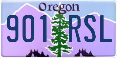 OR license plate 901RSL