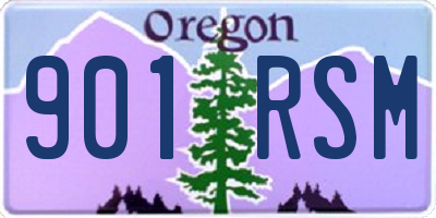 OR license plate 901RSM