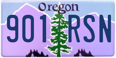 OR license plate 901RSN
