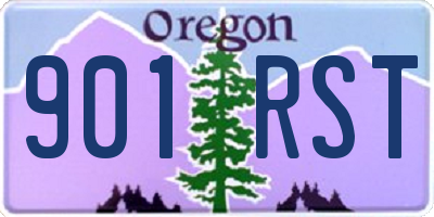 OR license plate 901RST