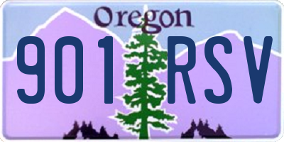 OR license plate 901RSV