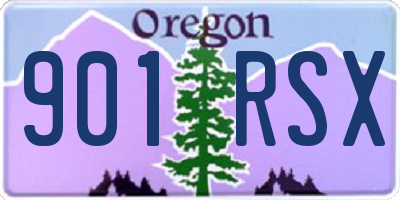 OR license plate 901RSX
