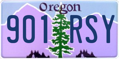 OR license plate 901RSY