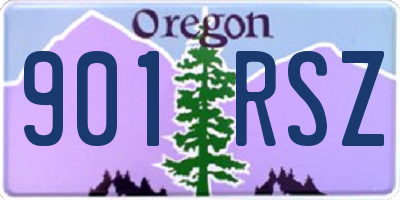 OR license plate 901RSZ
