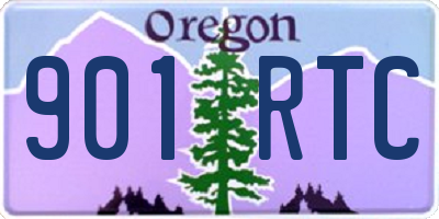 OR license plate 901RTC