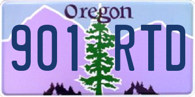 OR license plate 901RTD