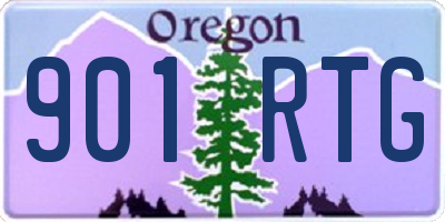 OR license plate 901RTG