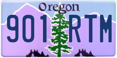 OR license plate 901RTM