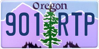 OR license plate 901RTP