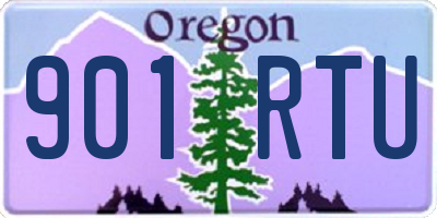 OR license plate 901RTU