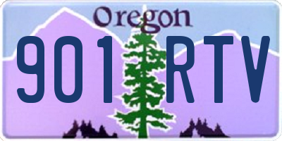 OR license plate 901RTV